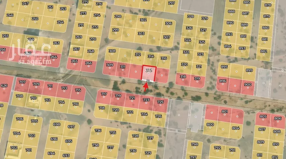 868 sqm land in Az Zomorod 2