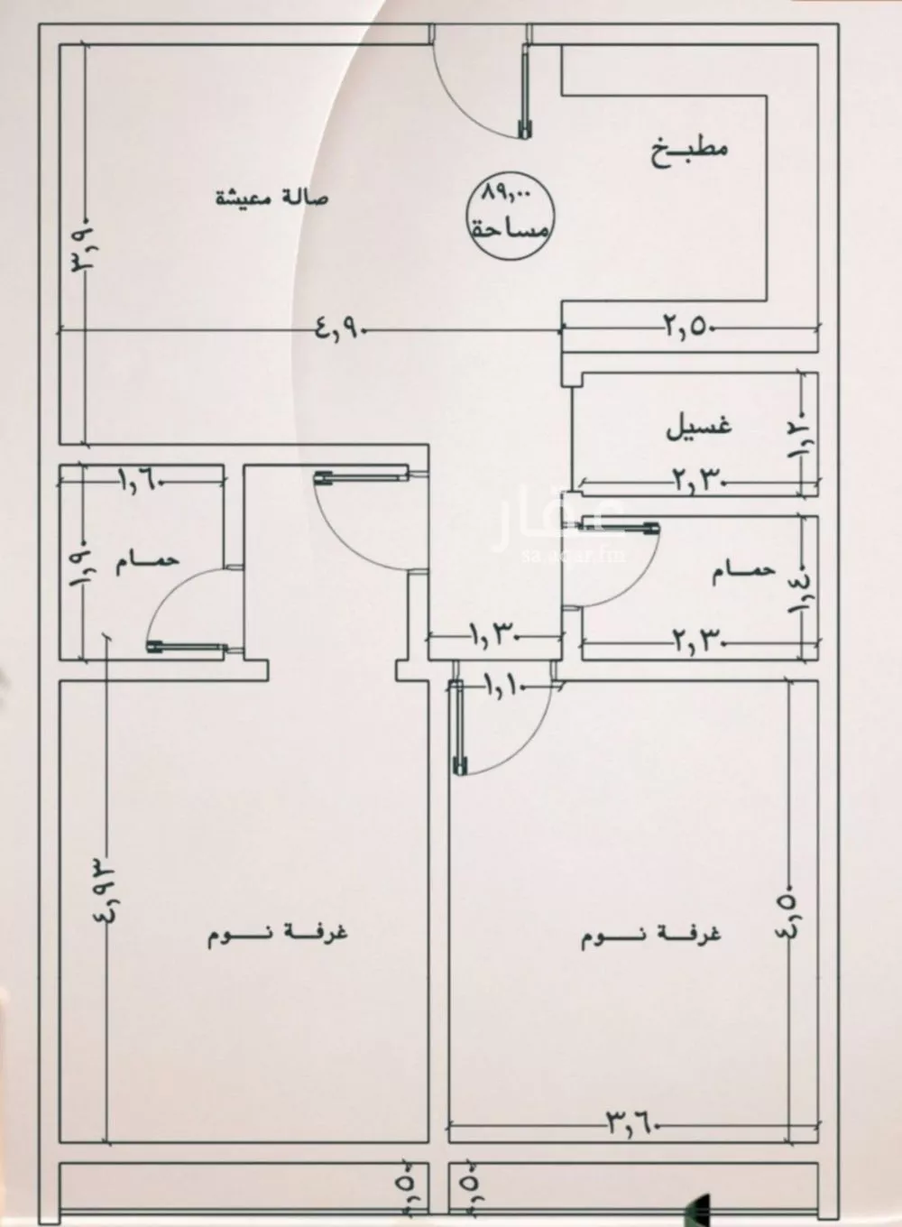 شقة 2 غرف في الصفا، جدة 3