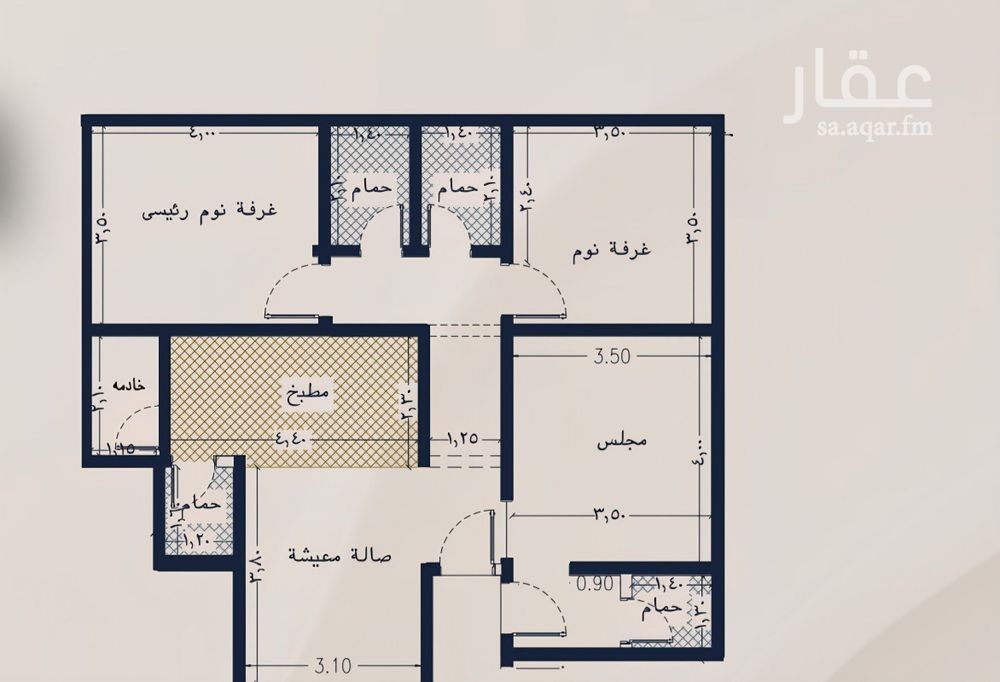 3 bedroom apartment in Al Rabwa, Jeddah 4