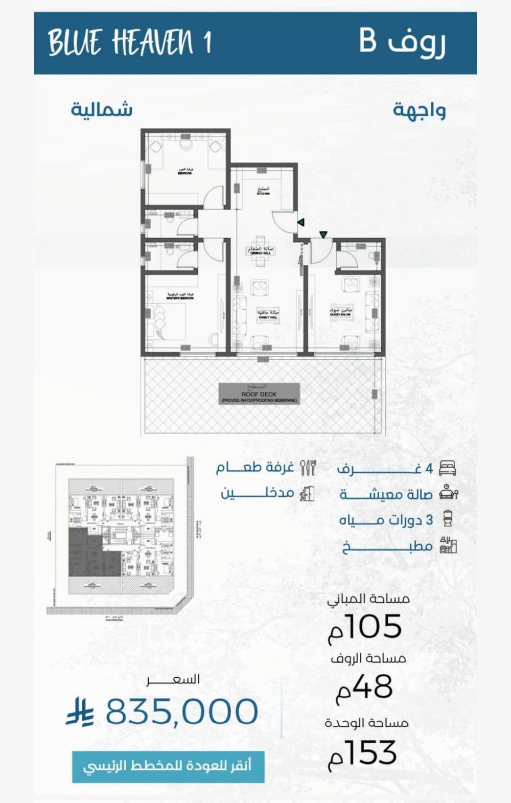 شقة 4 غرف في الرويس، جدة 6