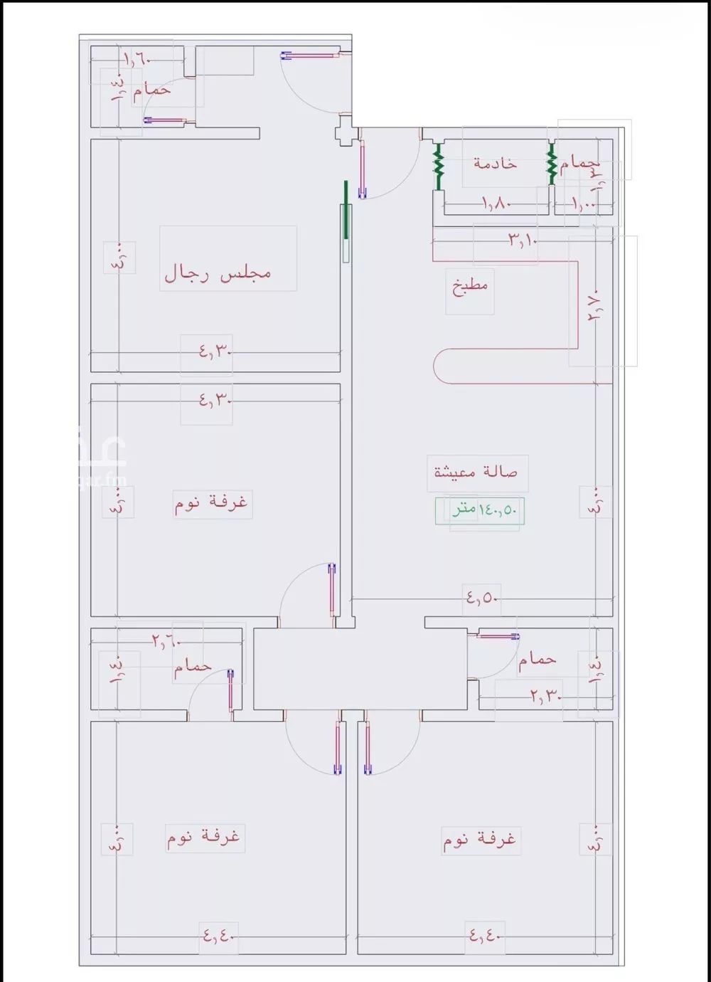 شقة 3 غرف في الروابي، جدة 2