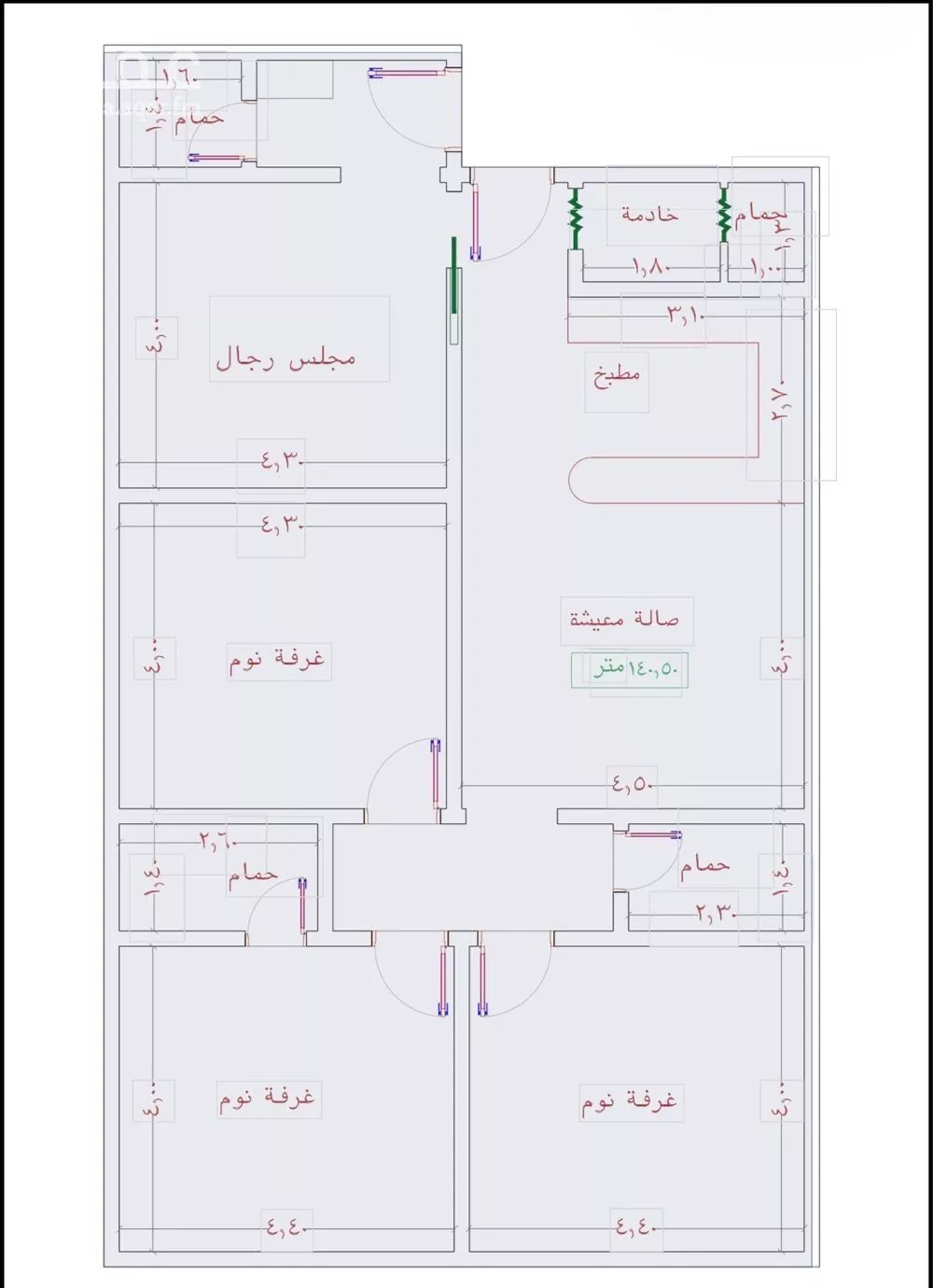 شقة 3 غرف في الروابي، جدة 5