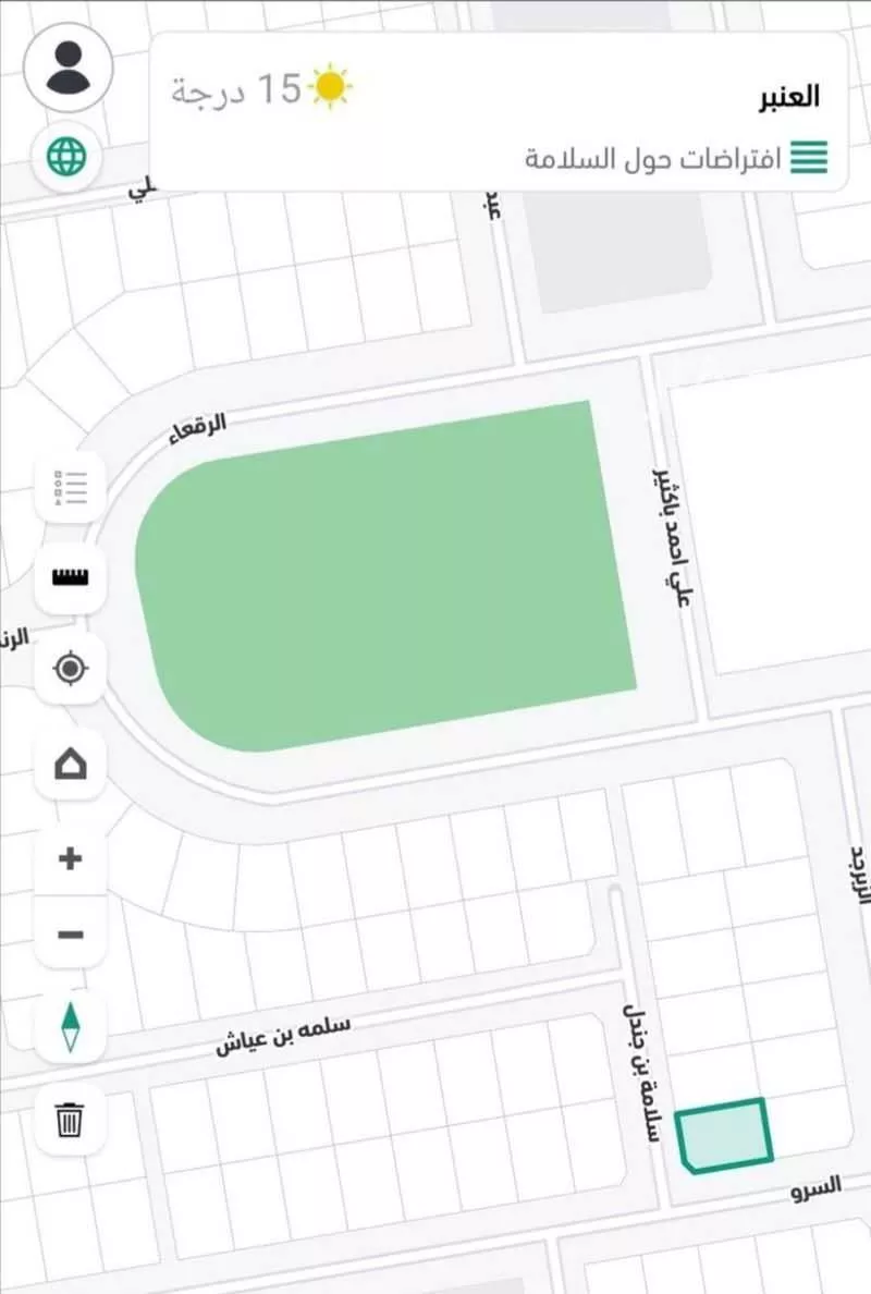 623 sqm land in Al Ukayshiyyah 9