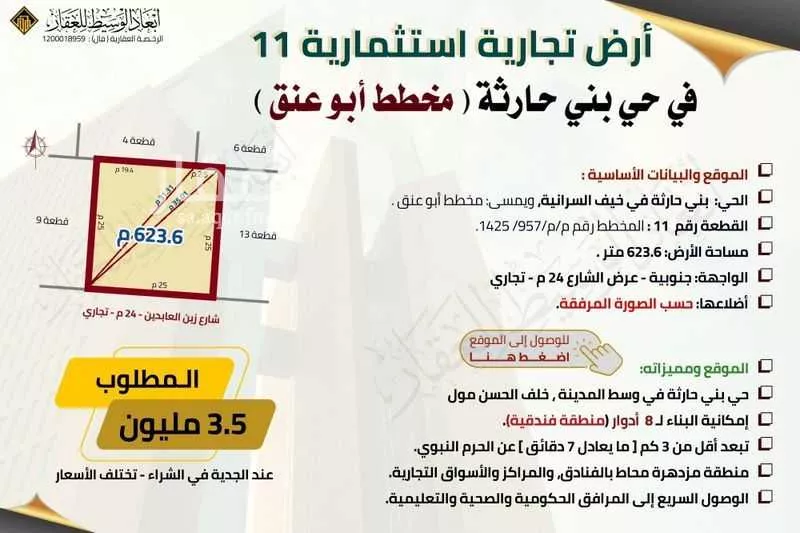 647 sqm land in Bani Harithah 9