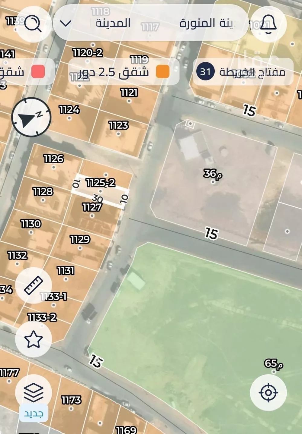 أرض 300 م² في المطار 5