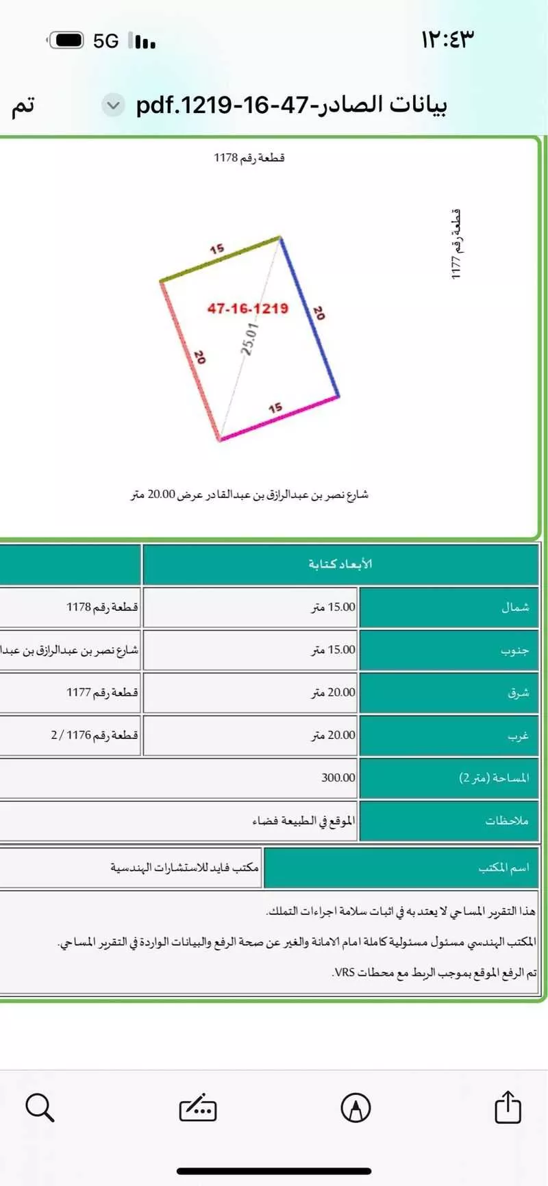 300 sqm land in Abu Kabeer 3