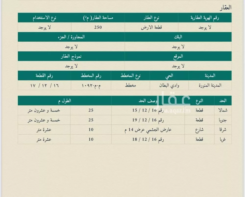 250 sqm land in Al Matar 2