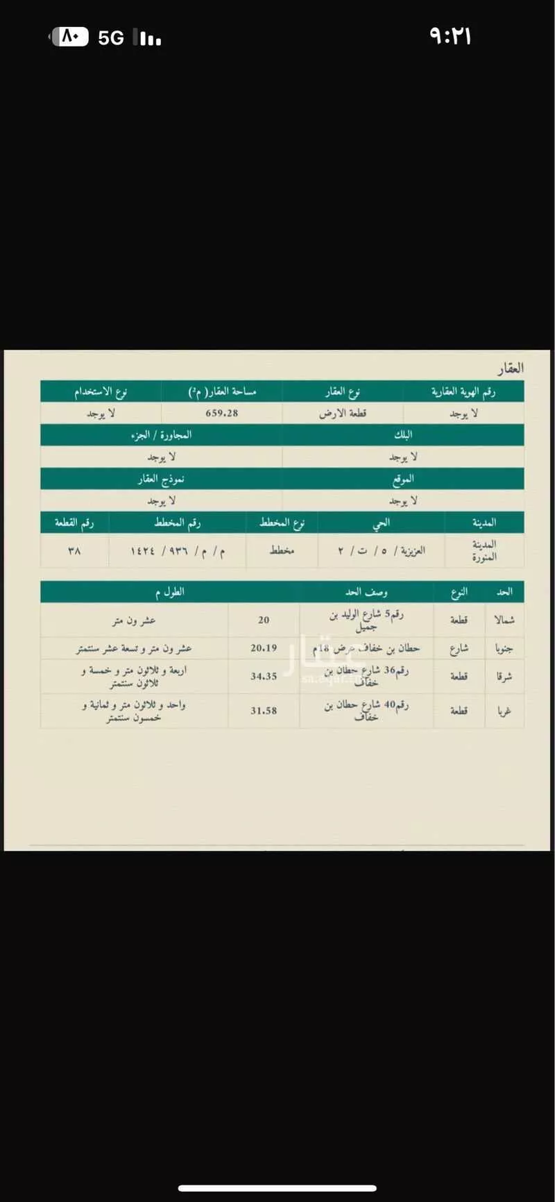 659 sqm land in As Sikkah Al Hadid 4
