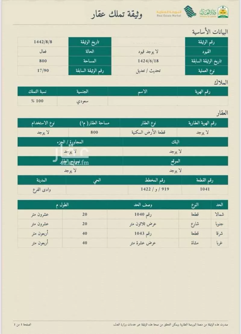 800 sqm land in Al Jissah 7