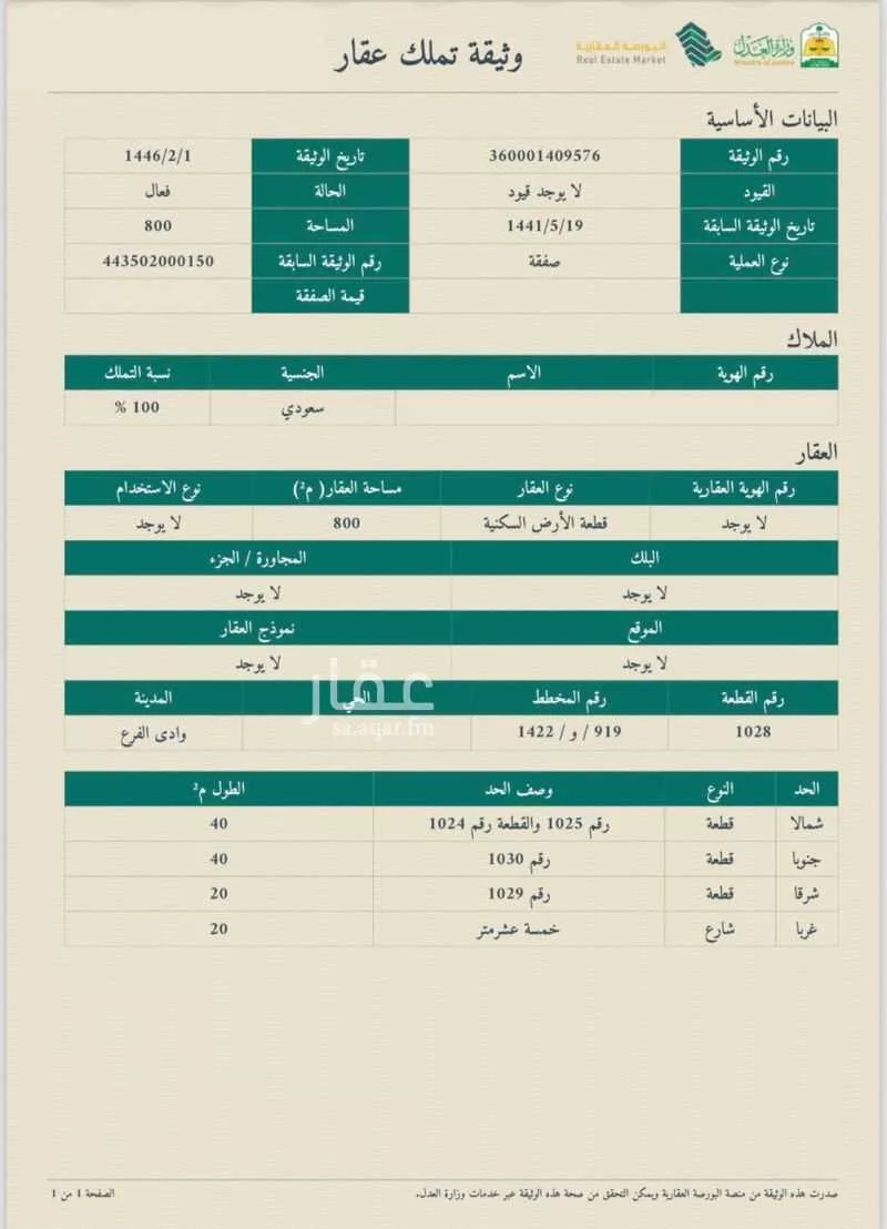 500 sqm land in Al Jissah 3