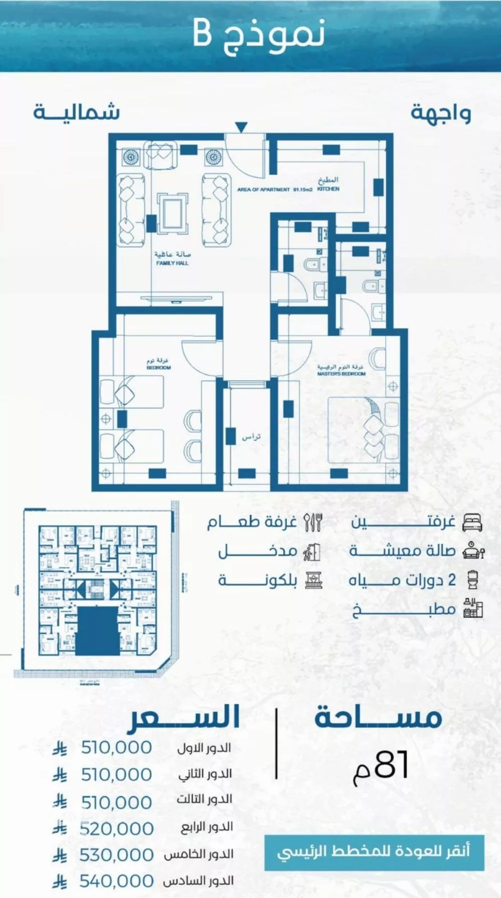 شقة 3 غرف في الرويس، جدة 7