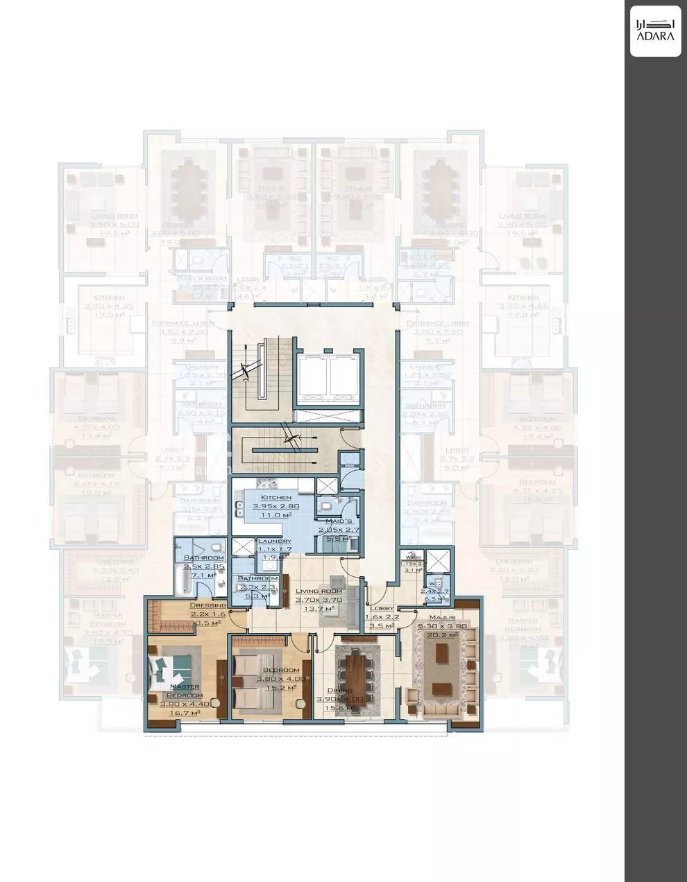2 bedroom apartment in Al Bandariyah 2