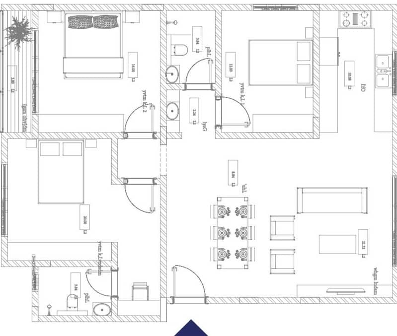 3 bedroom apartment in Al Manar, Riyadh 12