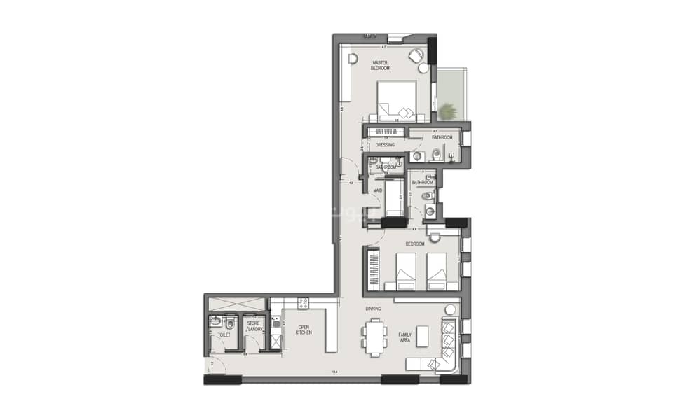 3 bedroom apartment in Al Sulaimaniyyah, Riyadh 10