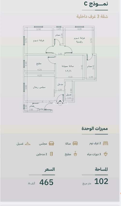 3 bedroom apartment in Bani Malik, Jeddah 6
