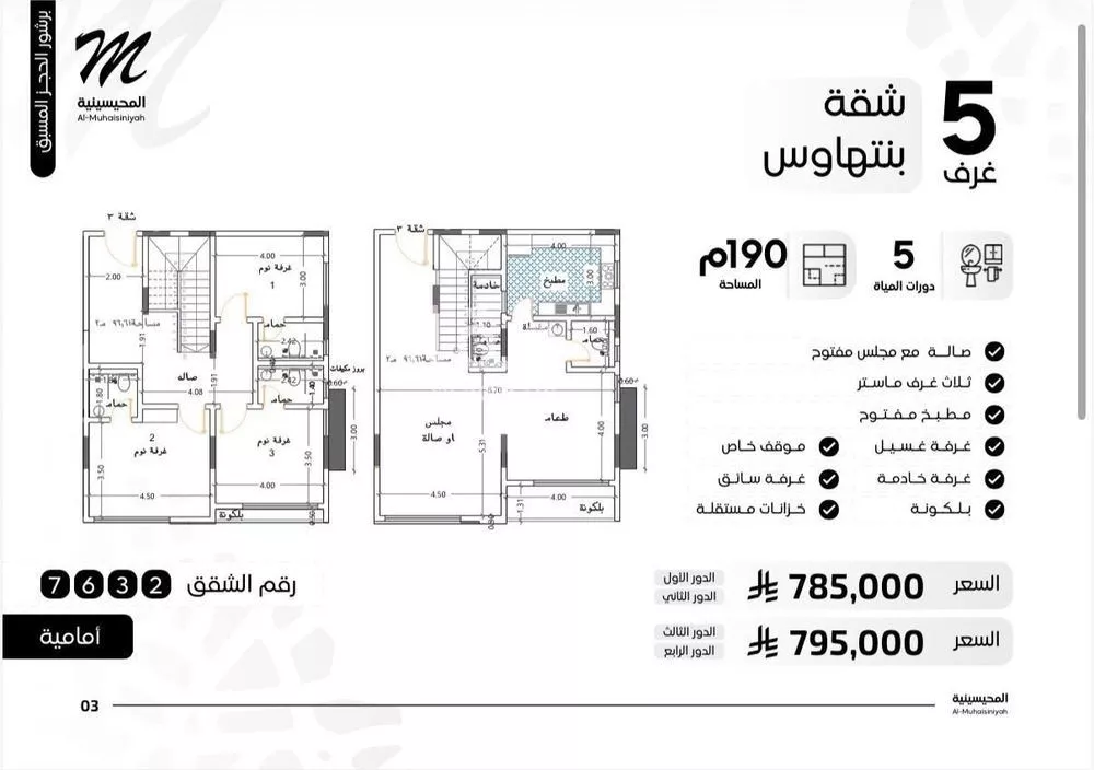 عمارة 550 م² في النزهة 10