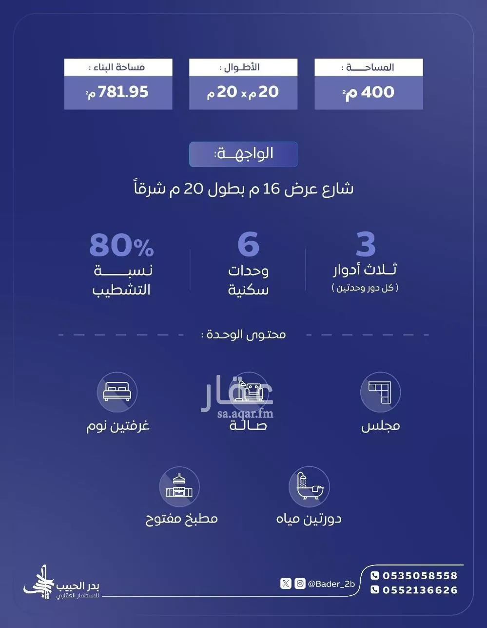 عمارة 400 م² في جشم 2