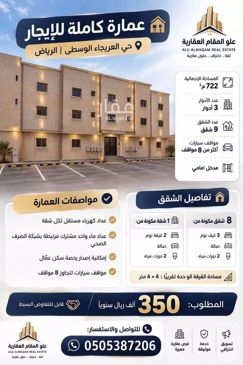 26 bedroom building in Al Uraija Al Awsat, Riyadh