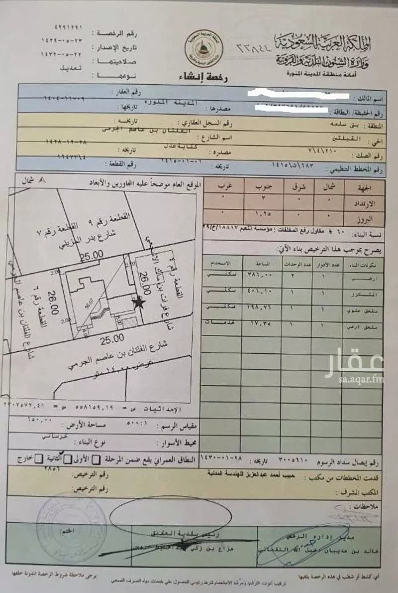 650 sqm building in Al Qiblatayn 4