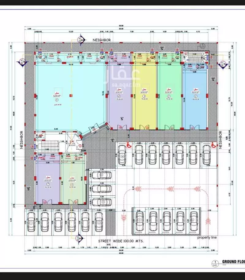 1600 sqm shop in Al Shiraa 3
