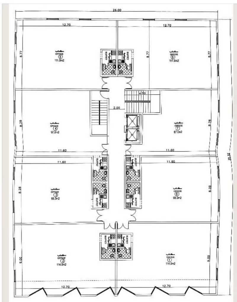 1500 sqm building in Al Hamra 6