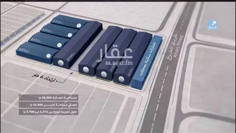 مستودع 10000 م² في طيبة 6