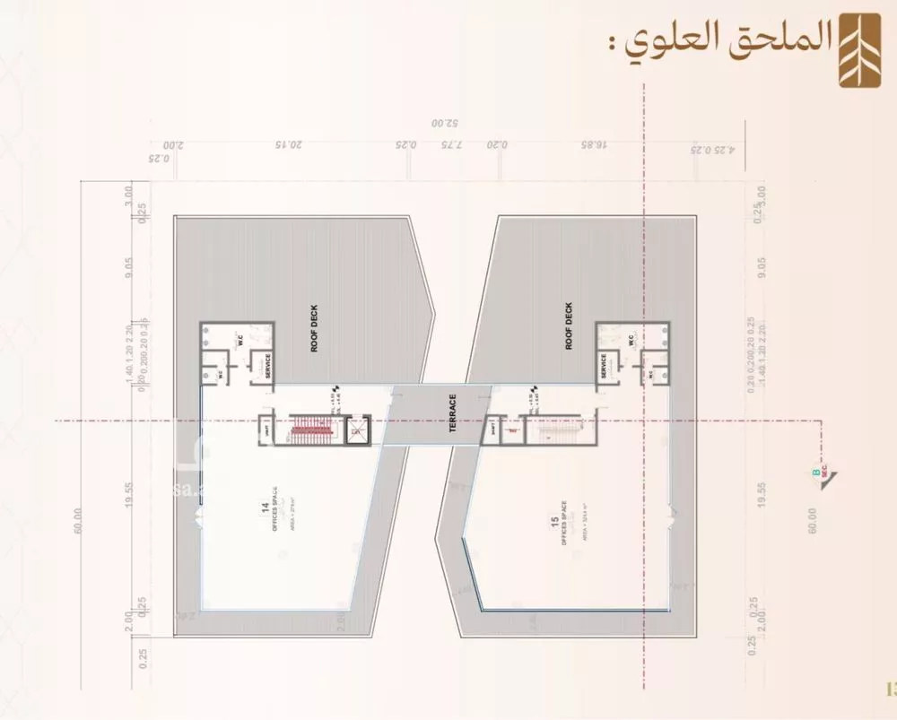 عمارة 3120 م² في الياسمين 9