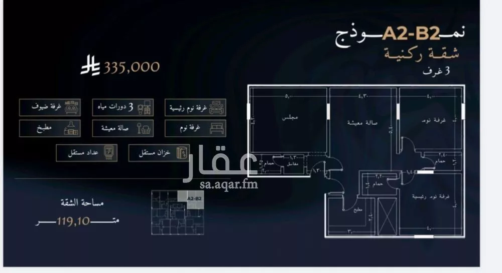 3 bedroom apartment in Al Rughamah, Jeddah 4
