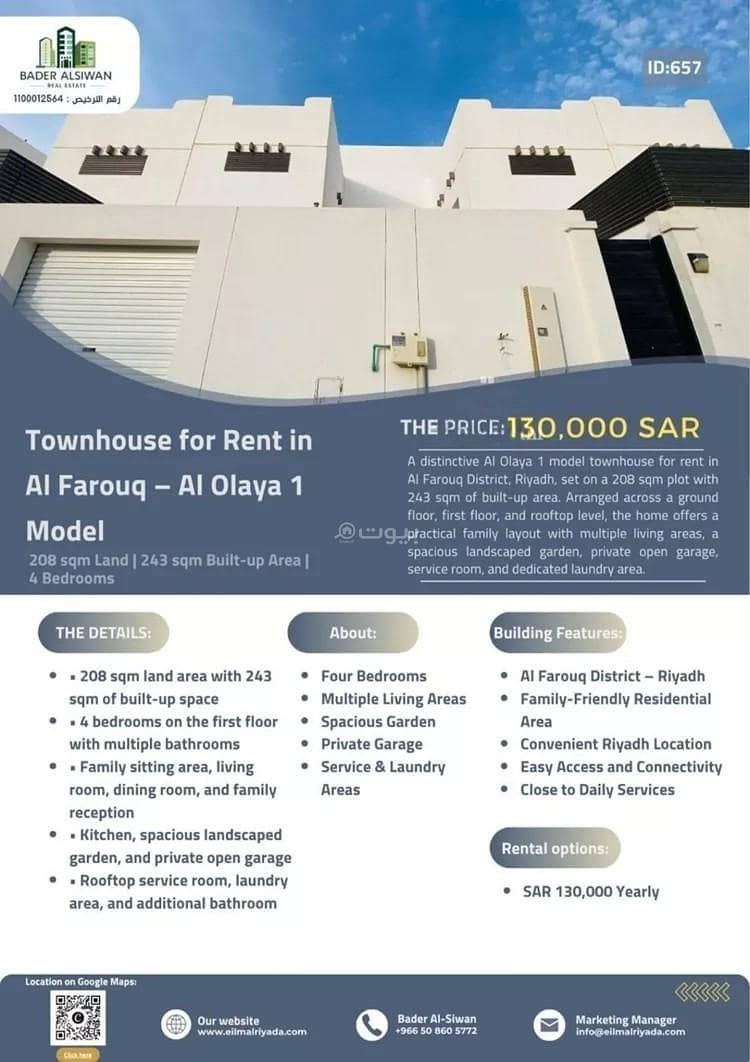 4 bedroom villa in Al Farouq, Riyadh 2