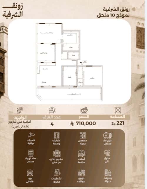 4 bedroom apartment in Al Sharafiyah, Jeddah 3