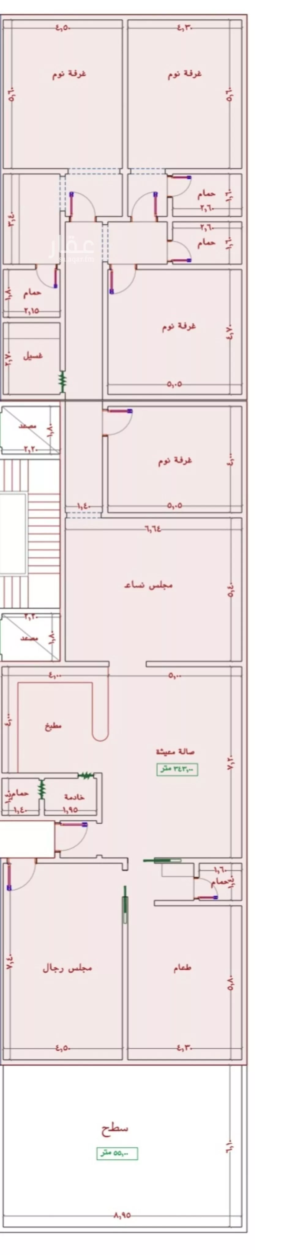 شقة 7 غرف في الجامعة 3