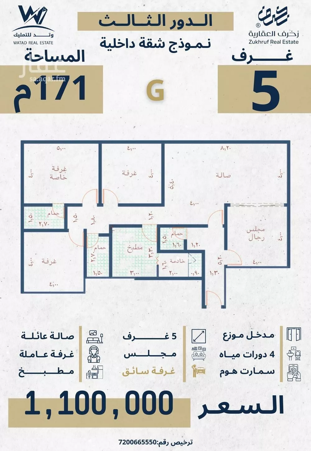شقة 4 غرف في النهضة 10