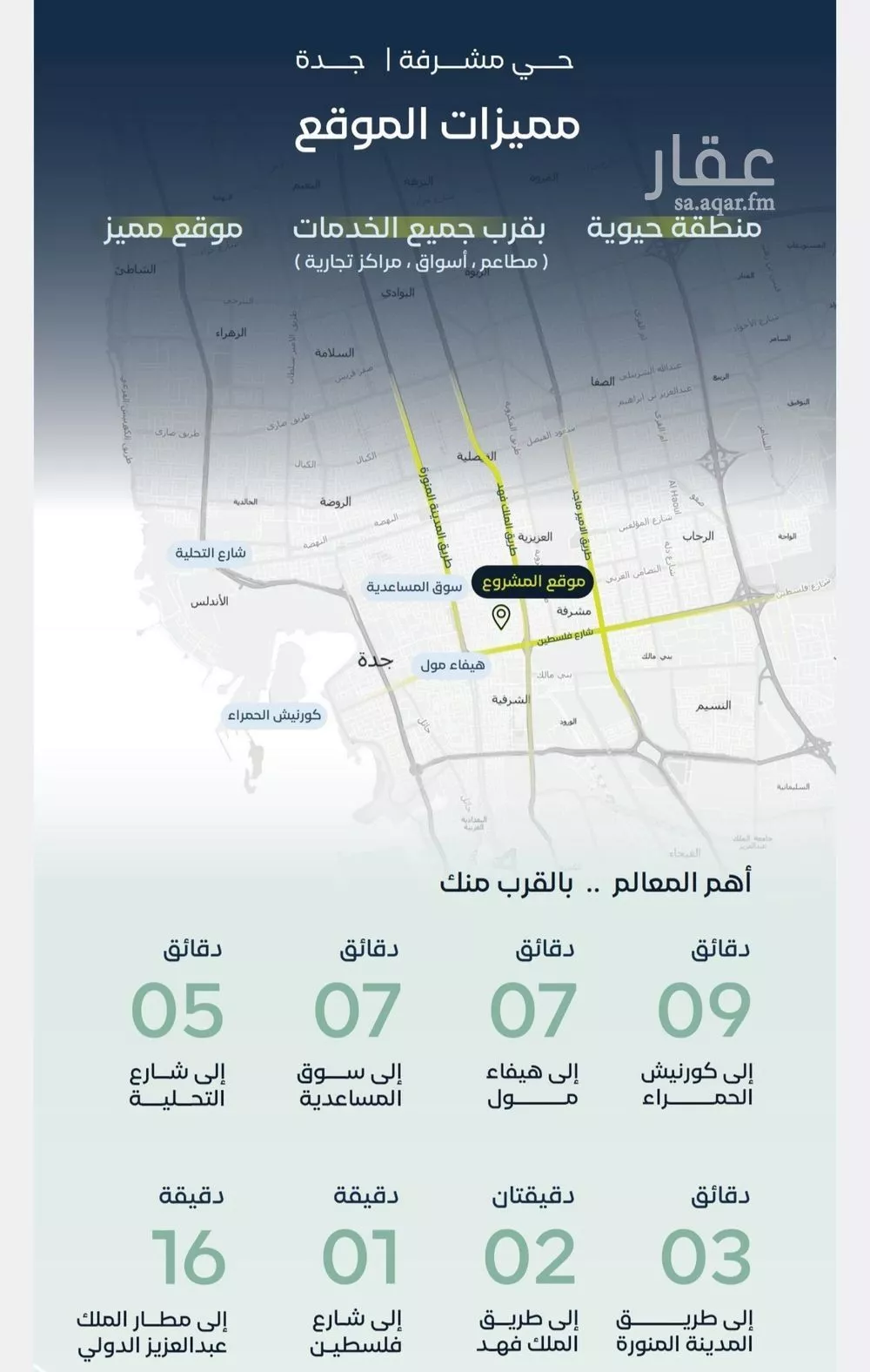 شقة 3 غرف في مشرفة 6