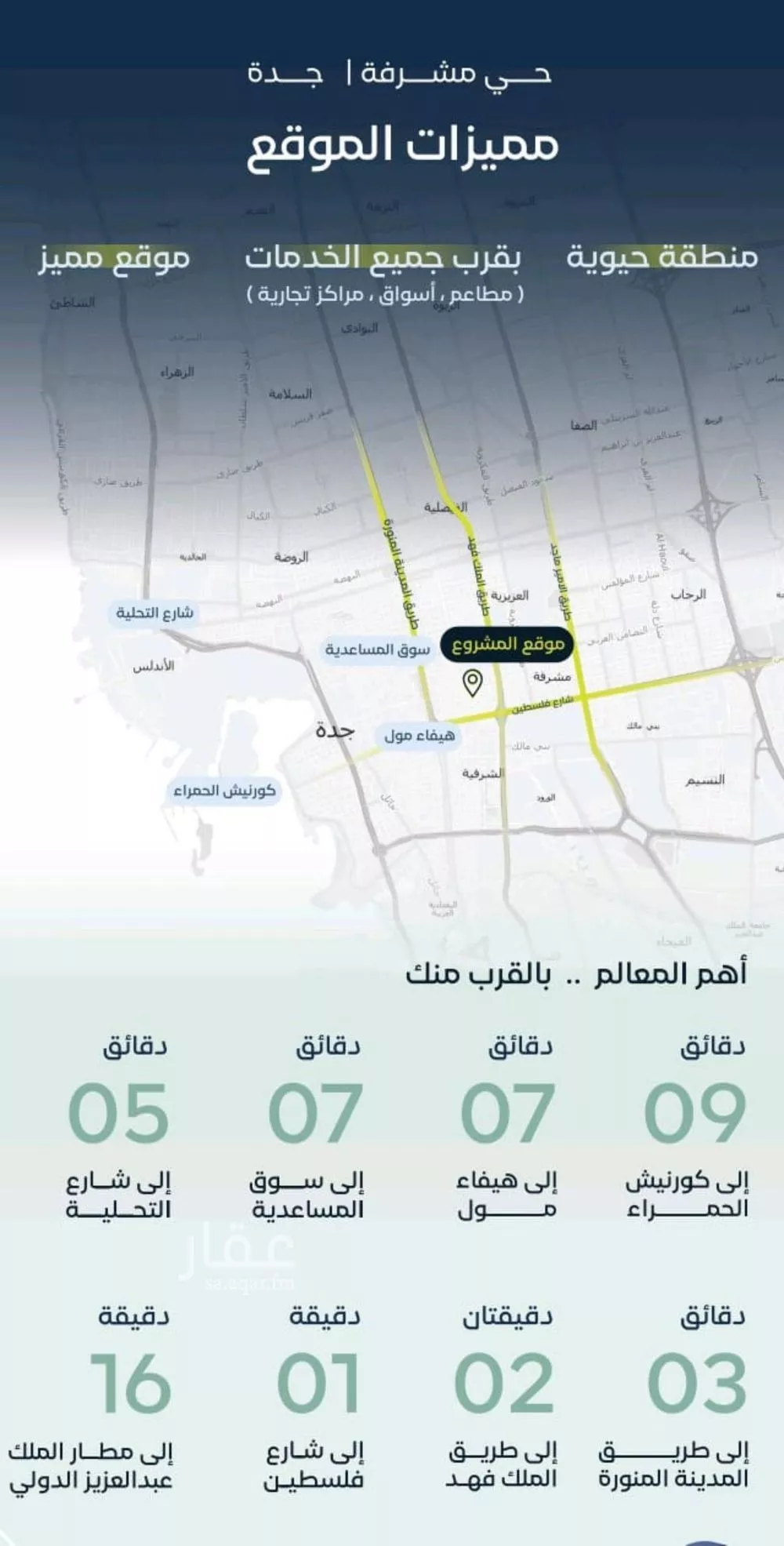 شقة 4 غرف في مشرفة 10