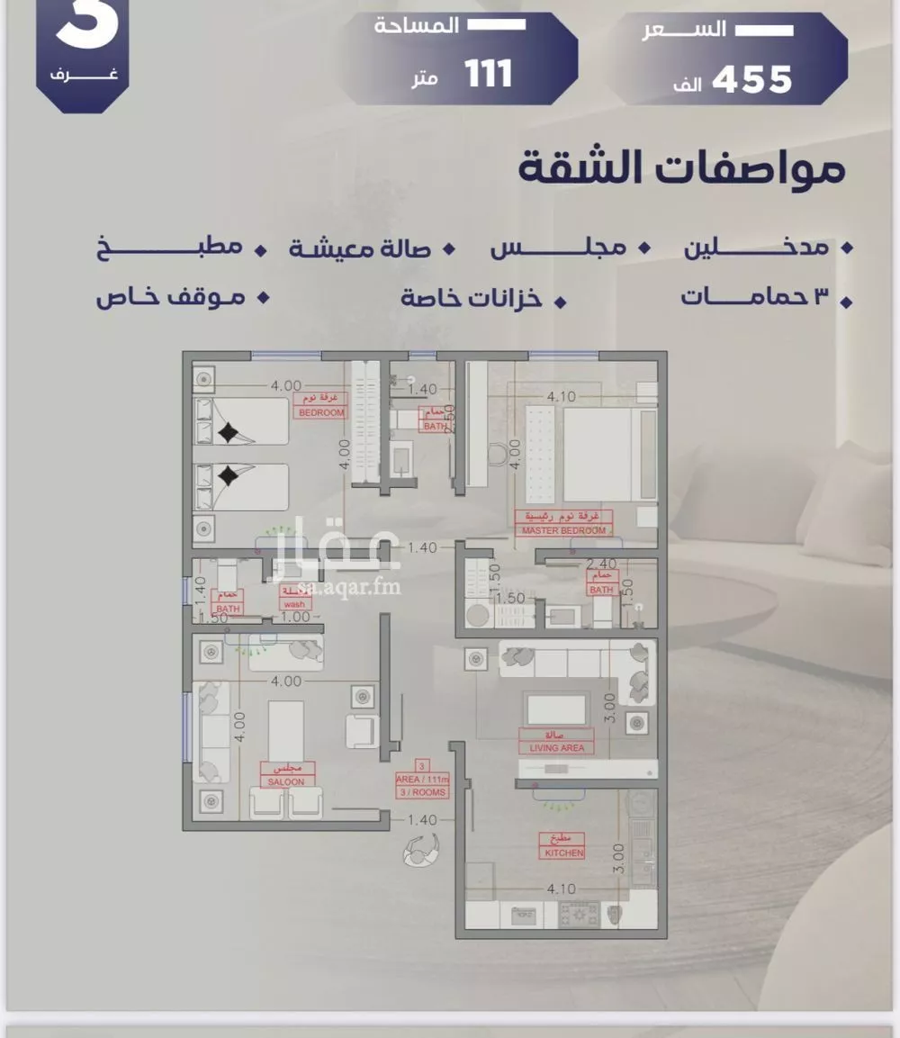 5 bedroom floor in Al Salamah 5