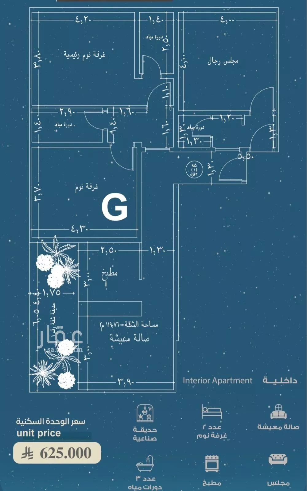 3 bedroom apartment in Al Ruwais, Jeddah 5