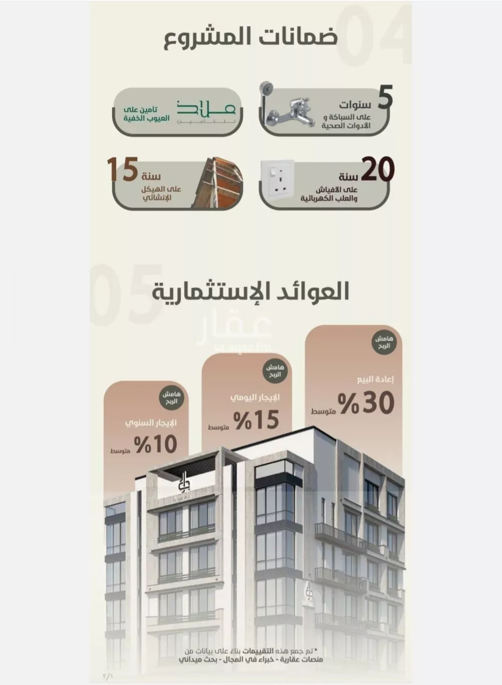 شقة 2 غرف في الروضة 4