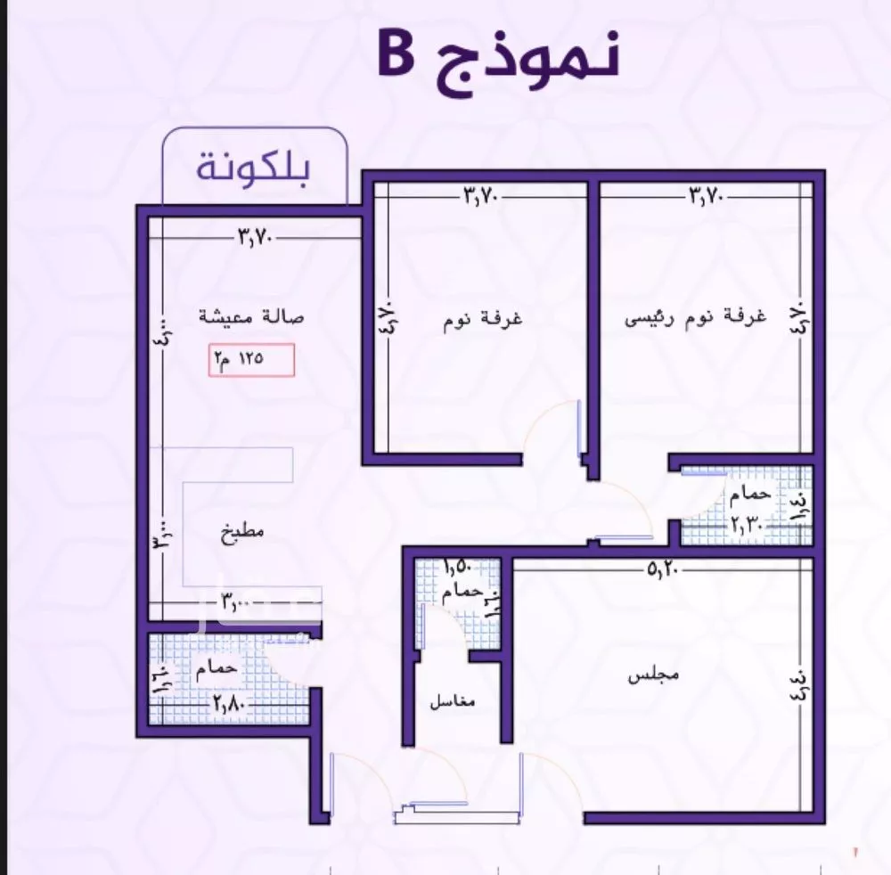 3 bedroom apartment in Al Fayha 6