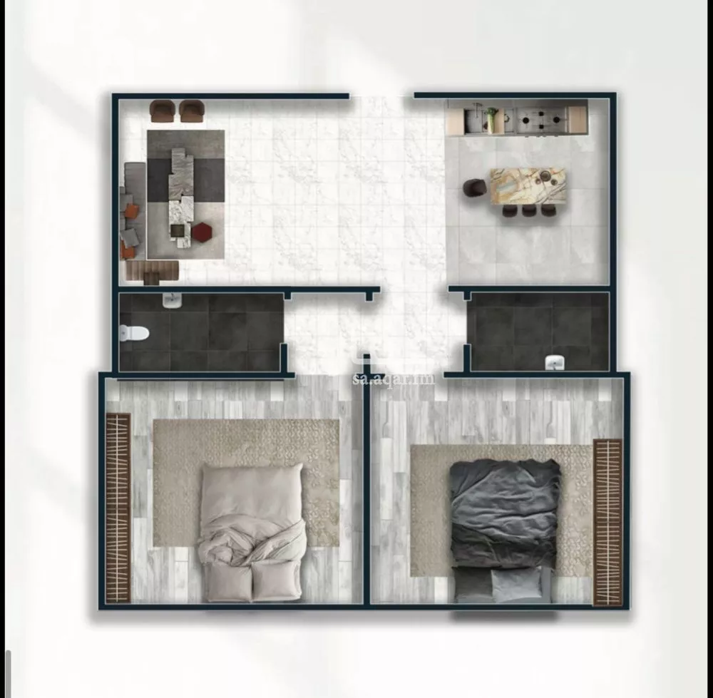 2 bedroom apartment in Al Nuzhah 2