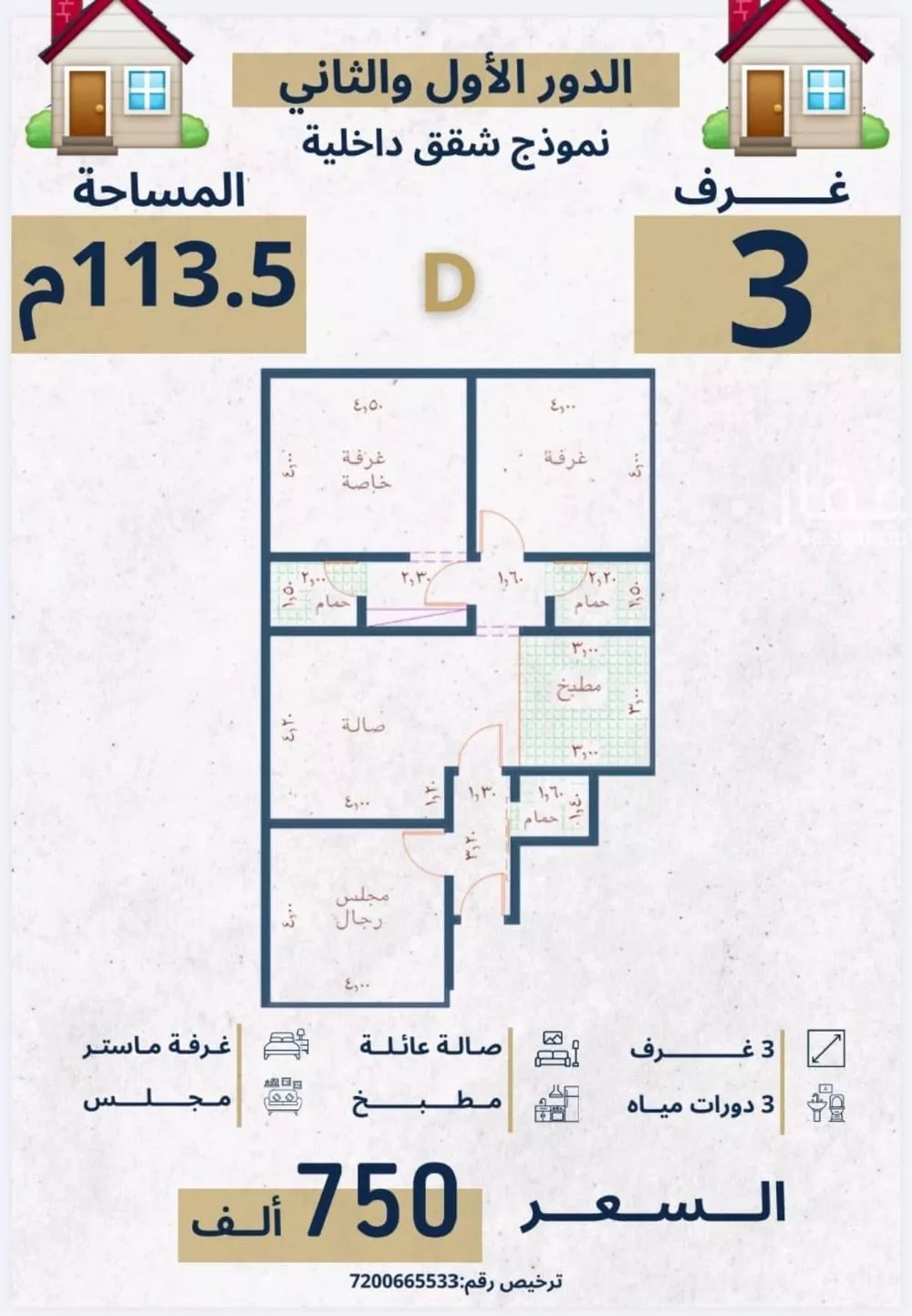 3 bedroom apartment in Al Nahda 3