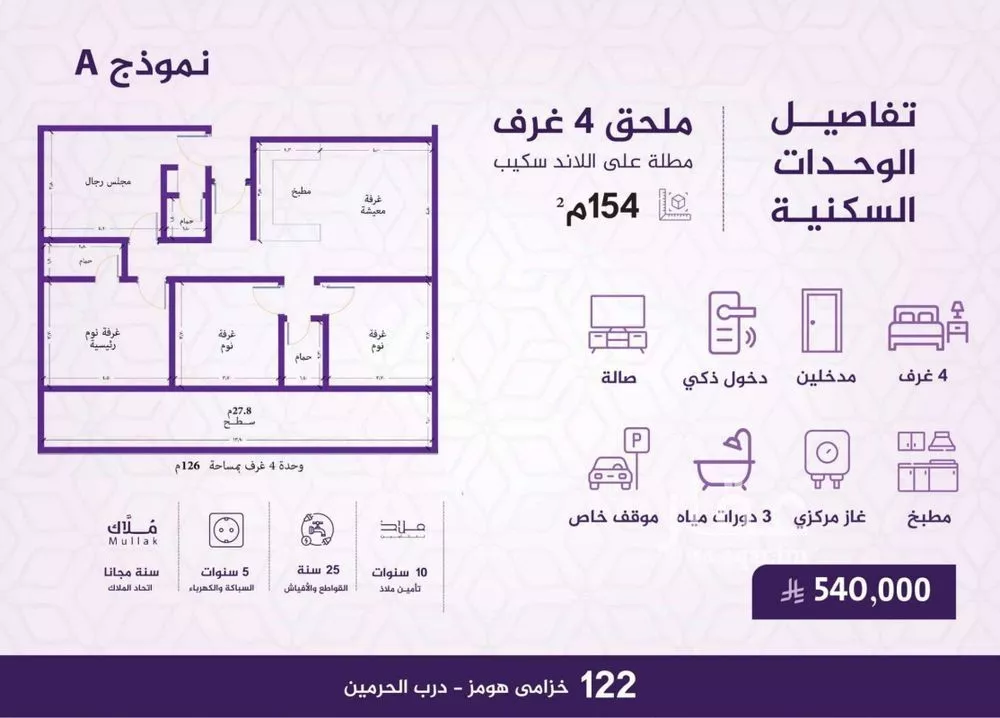 4 bedroom apartment in Al Fayha 3