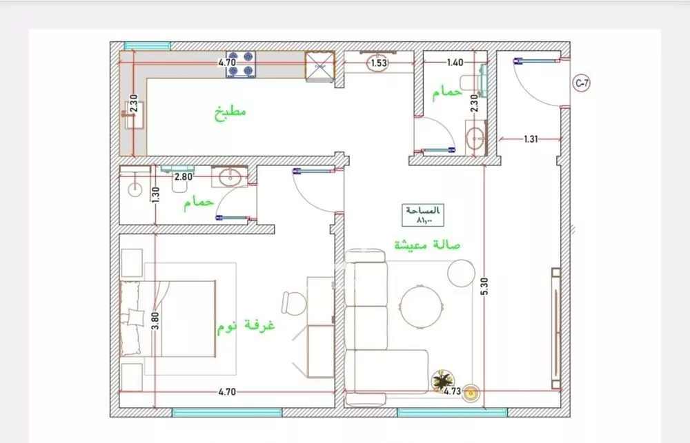 2 bedroom apartment in Al Fayha 10