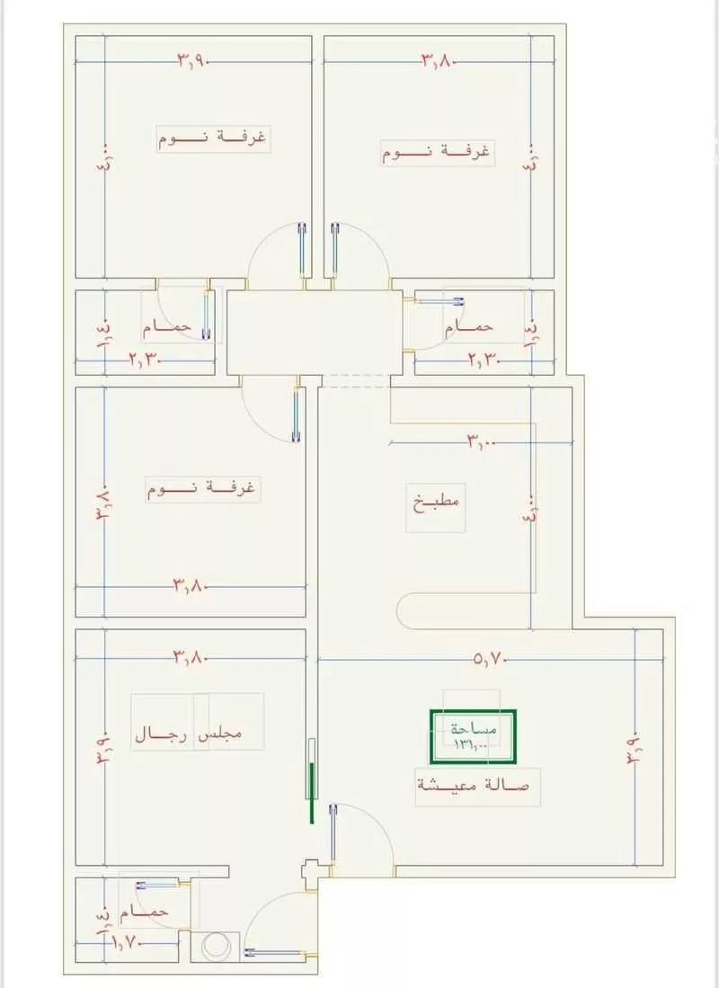 شقة 4 غرف في الصوارى 3