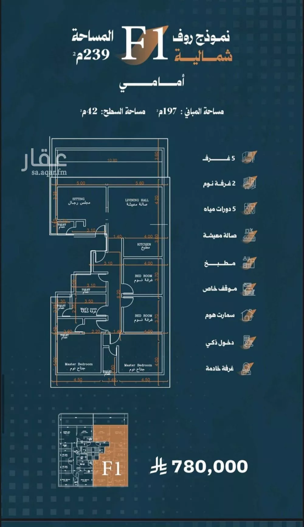 5 bedroom apartment in Al Rabwa 2