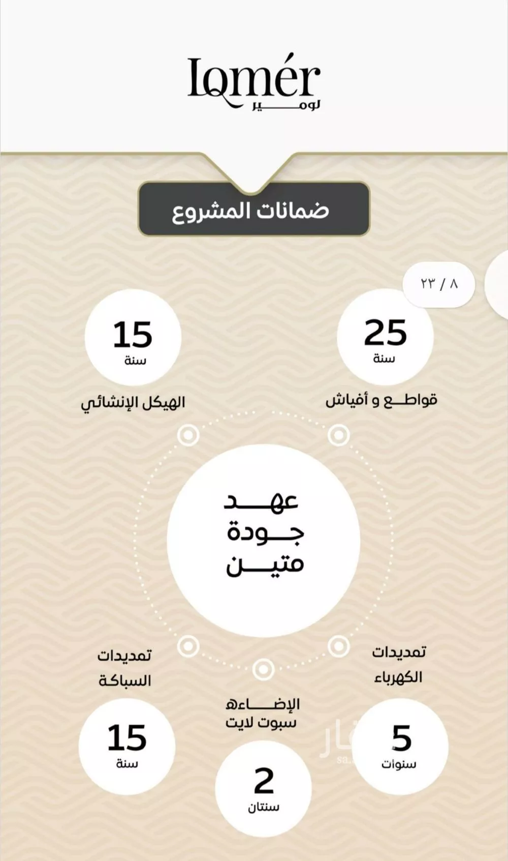 شقة 3 غرف في مشرفة 7