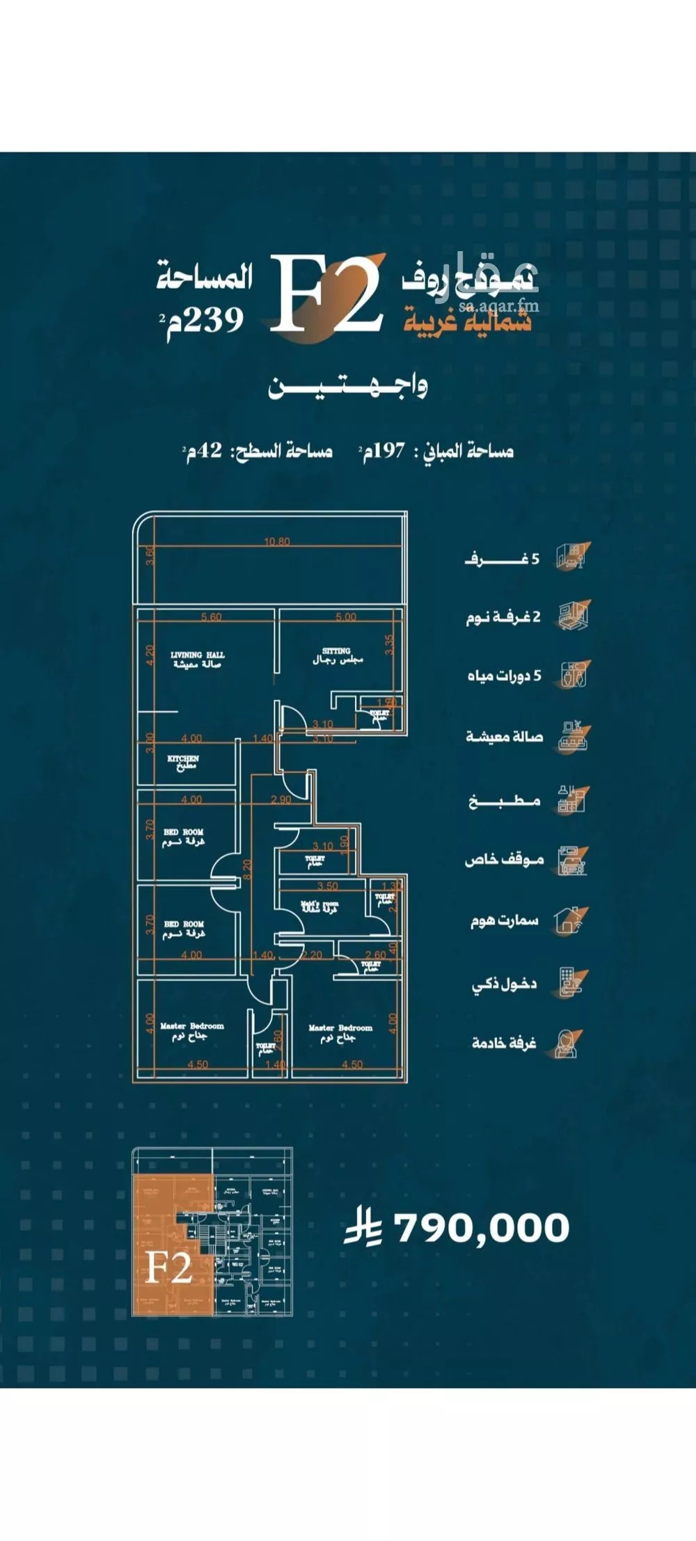 5 bedroom apartment in Al Rabwa 2