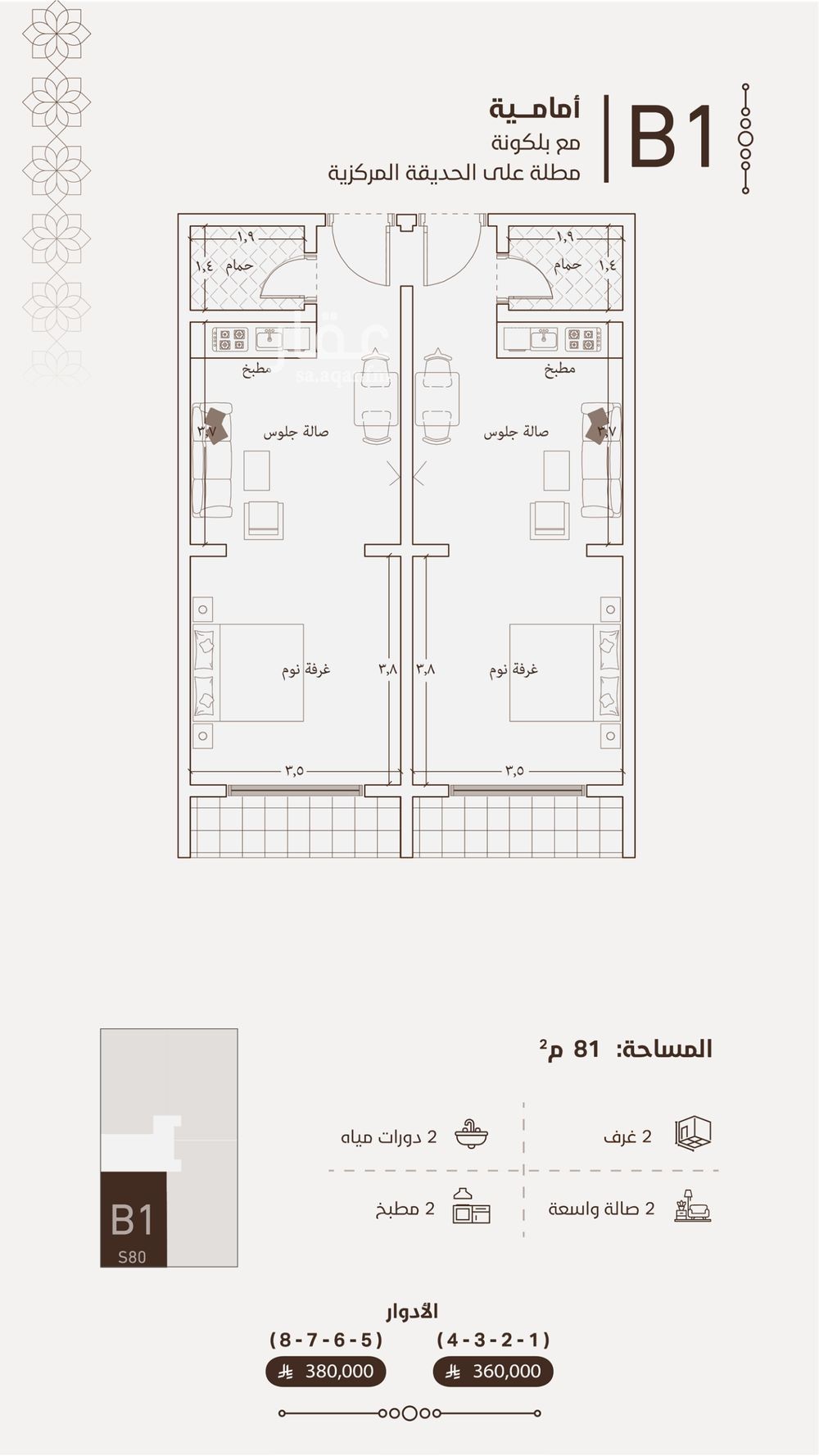 2 bedroom apartment in Al Fayha, Jeddah 15