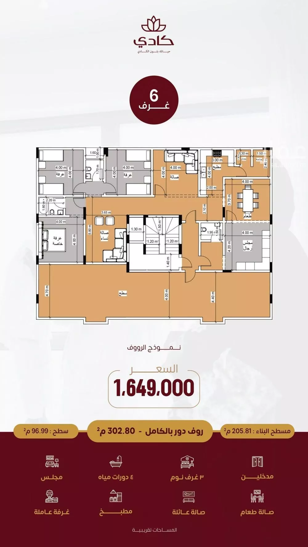 6 bedroom apartment in Al Zahra 2