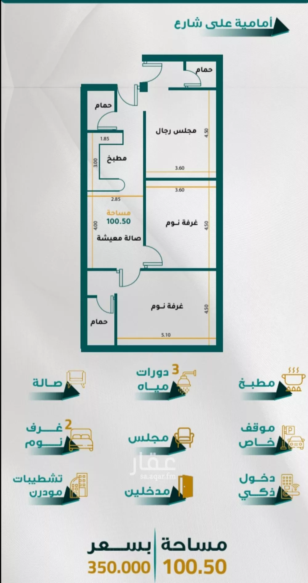 شقة 3 غرف في الجامعة 3