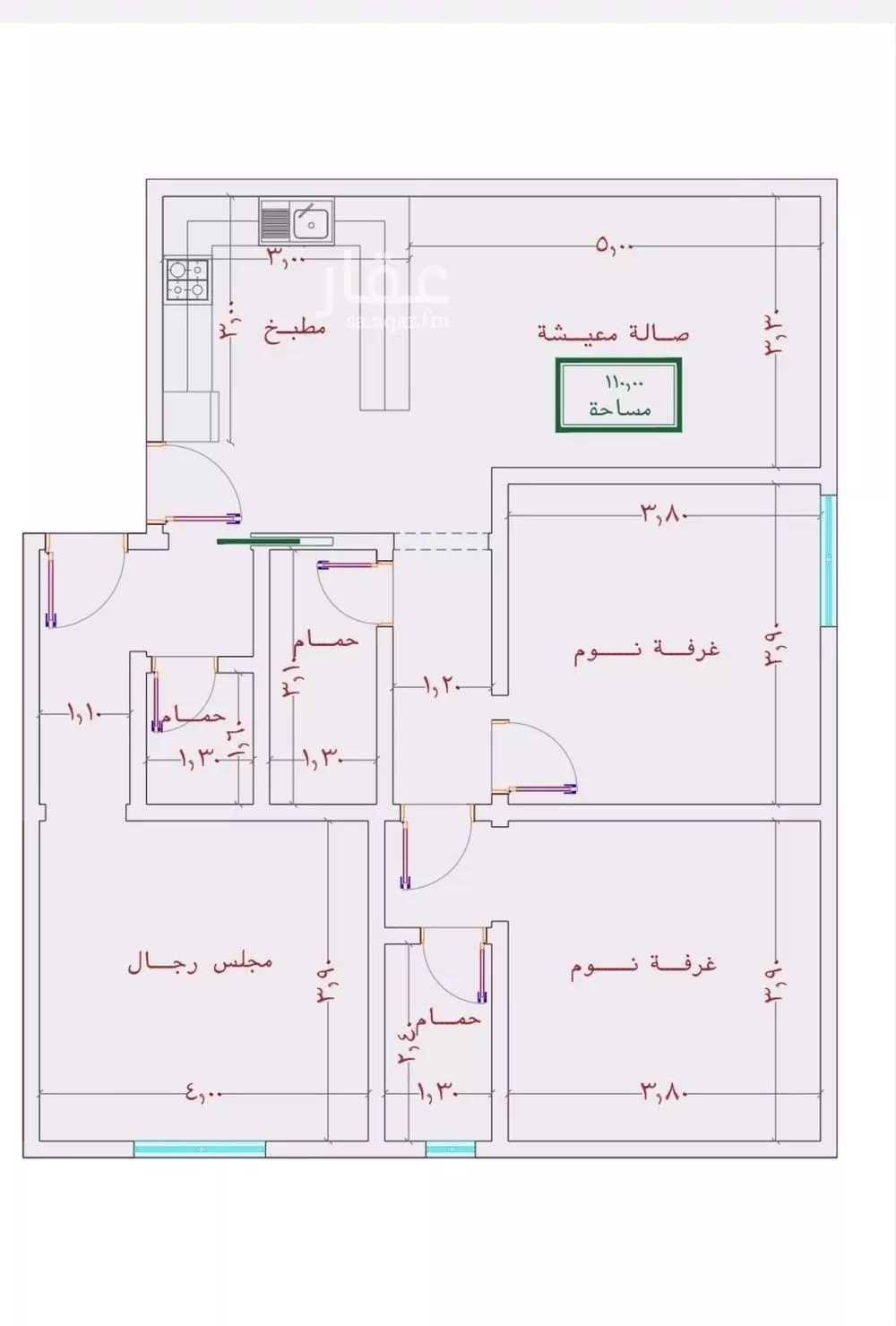 شقة 3 غرف في الصوارى 5